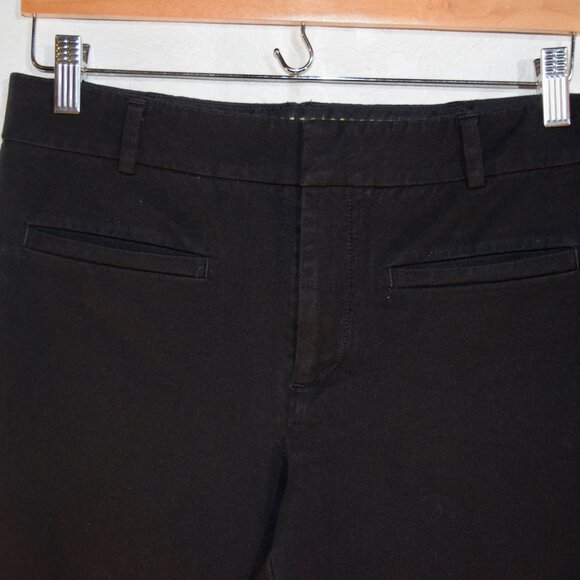 Anthropologie Dark Brown Wide Leg Crop Trousers Pants Size 8 Career - Picture 3 of 5